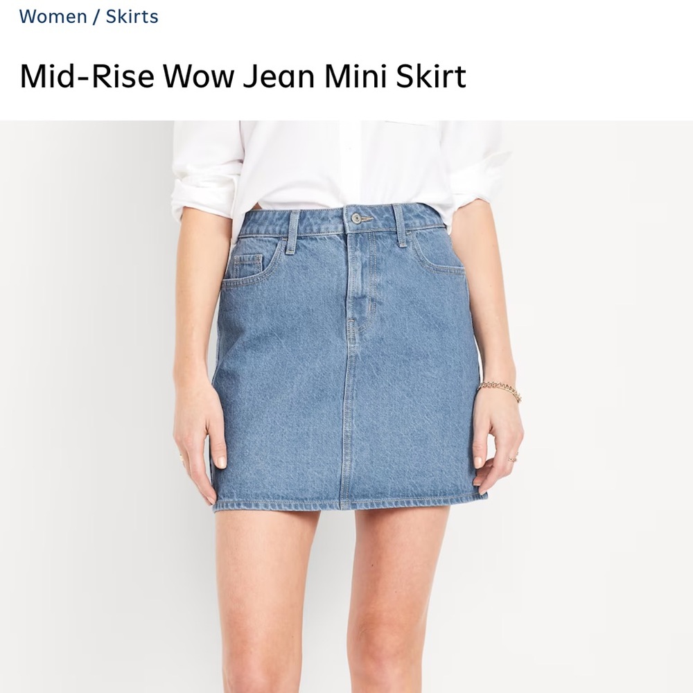 Old Navy Blue Pencil Mini Skirt Casual